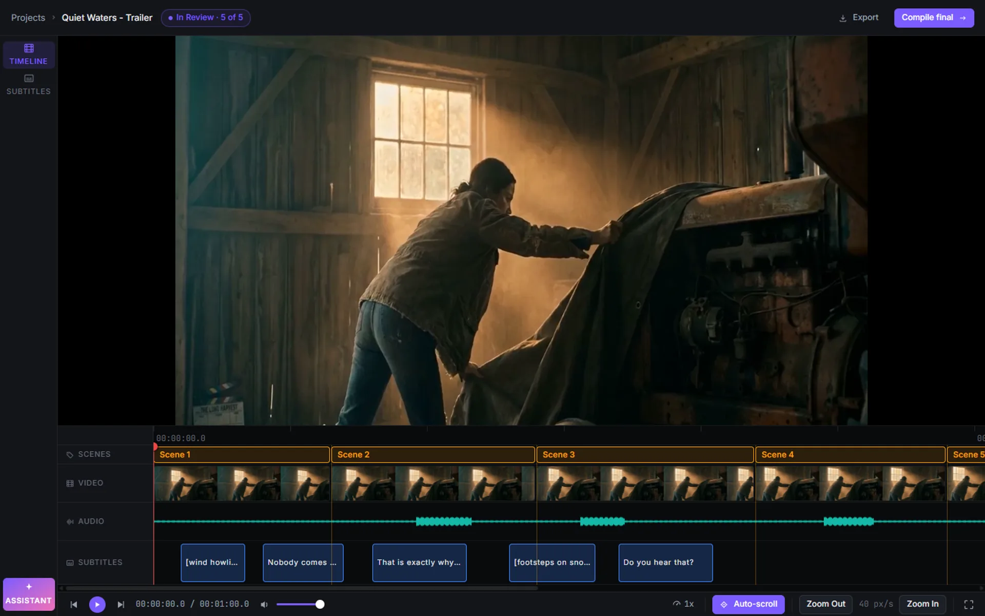 Synchrogen desktop app: Subtitles, too.